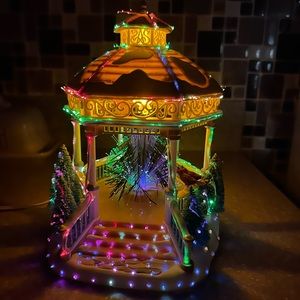 Vintage Avon Lighted Fiber Optic Christmas Gazebo
